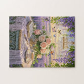 Dromerige, soft-focus scène van een weelderige, Fl Legpuzzel (Horizontaal)