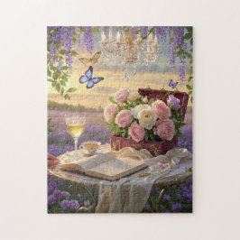 Dromerige, soft-focus scène van een weelderige, Fl Legpuzzel