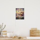 Dromerige, soft-focus scène van een weelderige, Fl Poster (Keuken)