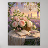 Dromerige, soft-focus scène van een weelderige, Fl Poster (Voorkant)