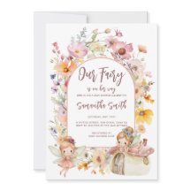 Dromerige Sprookjeswereld Baby Shower Uitnodiging