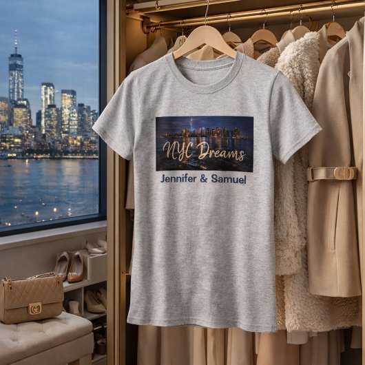 Dromerige stadsgezichten NYC dromen T-shirt