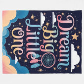 Dromerige sterren en wolken dromen grote kleine fleece deken (Voorkant (Horizontaal))