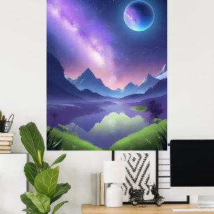 Dromerige Sterrennacht Poster