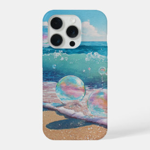 Dromerige strandgolven bedekken iPhone 15 Pro Case