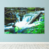 dromerige stromende stroom canvas afdruk (Insitu (Houten vloer))