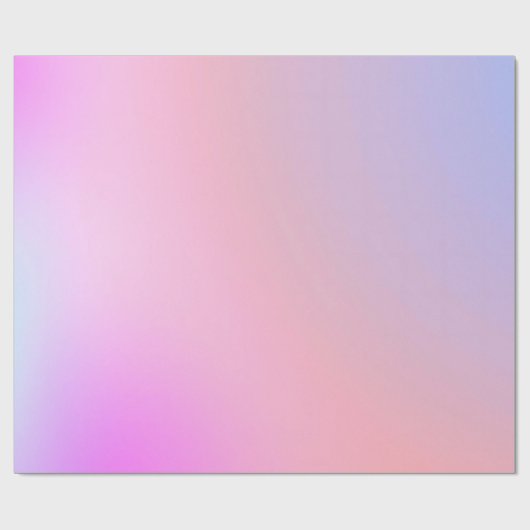 Dromerige Suikerspin Pastel Gradiënt Cadeaupapier (Vlak)