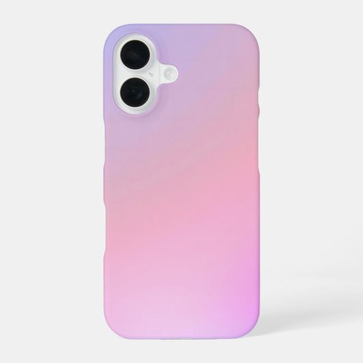 Dromerige Suikerspin Pastel Gradiënt iPhone 16 Hoesje (Achterkant)