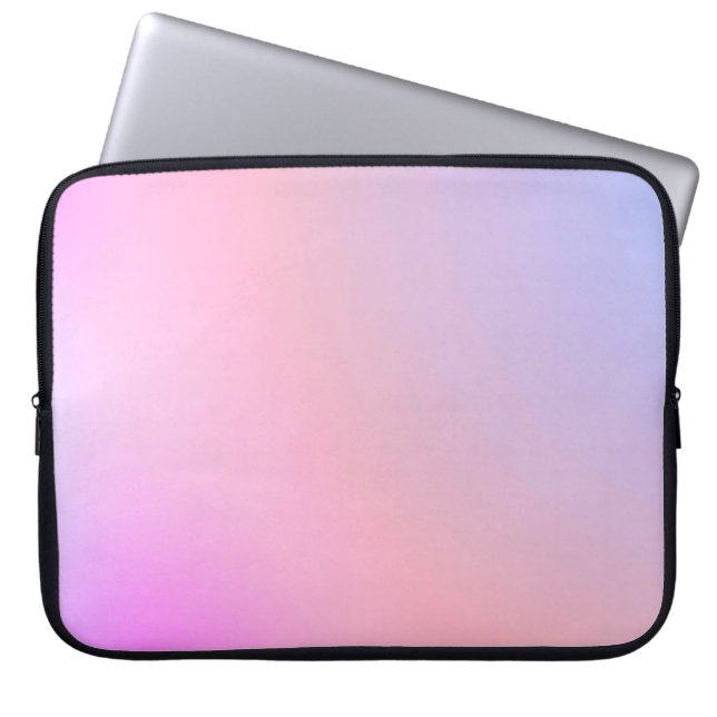 Dromerige Suikerspin Pastel Gradiënt Laptop Sleeve (Voorkant)