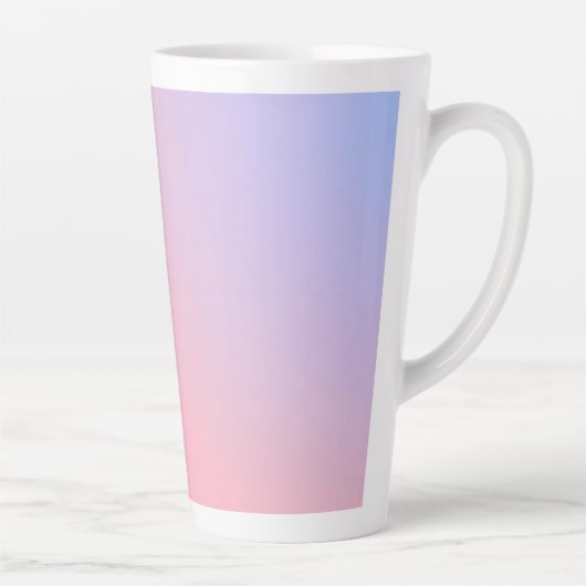 Dromerige Suikerspin Pastel Gradiënt Latte Mok (Rechts)