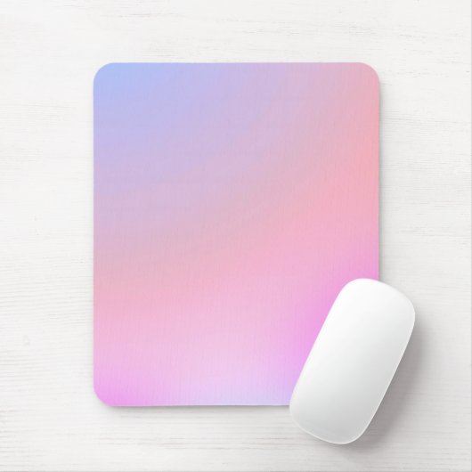 Dromerige Suikerspin Pastel Gradiënt Muismat (Met muis)
