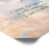 Dromerige Sunset Cloud 9 Mimosa Bar Sign Poster (Hoek)