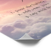 Dromerige Sunset Cloud 9 Mimosa Bar Sign Poster (Hoek)