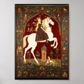 Dromerige Sunset Tapestry – zachte pastel esthetis Poster (Voorkant)