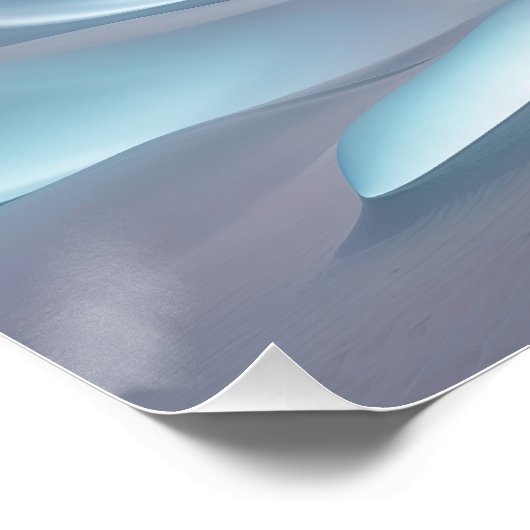 Dromerige surrealistische ijstunnel futuristische  perfect poster (Hoek)