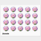 Dromerige Sweet Pea Blossom Ronde Sticker (Vel)