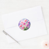 Dromerige Sweet Pea Blossom Ronde Sticker (Envelop)