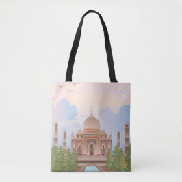 Dromerige taj mahal tote bag
