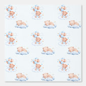 Dromerige Teddy Bear Nursery Wallpaper Behang (Voorkant)