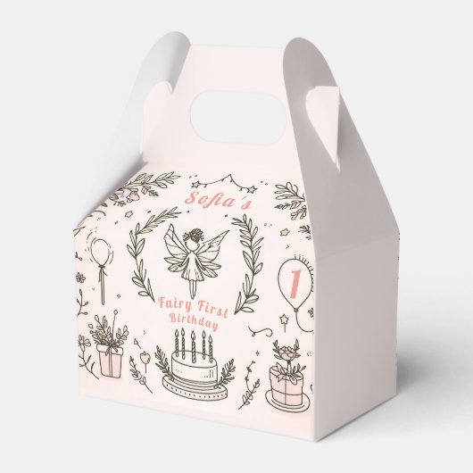 Dromerige tinten en sprookjeswensen: Eerste verjaa Bedankdoosjes (Achterkant)