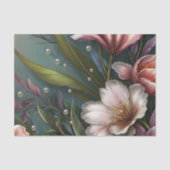 Dromerige Tropische Bloemendecoupage Tissuepapier (Voorkant)