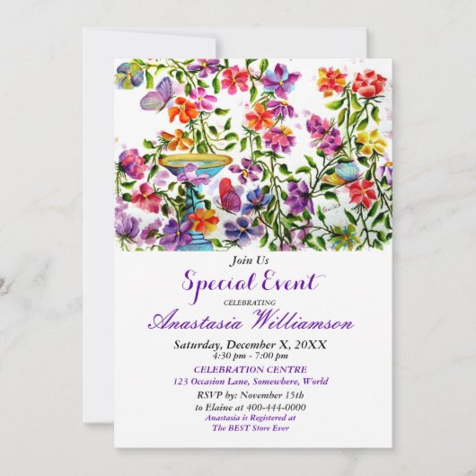 DROMERIGE TUINFEEST UITNODIGING (Voorkant)