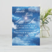 Dromerige Twinkle Twinkle Little Star Baby shower Kaart (Staand voorkant)