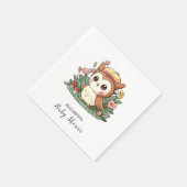 Dromerige Uil Baby shower Servet (Hoek)