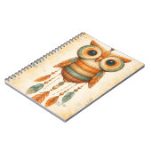 Dromerige Uil Dreamcatcher Boho Notitieboek (Linkerzijde)