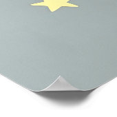 Dromerige uil & maan kwekerij poster (Hoek)