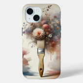 Dromerige verfkwast bloem bos Case-Mate iPhone case (Achterkant)