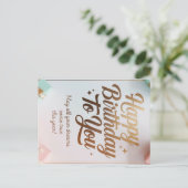 Dromerige verjaardagswensen Kaart (Staand voorkant)