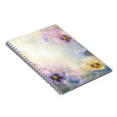 Dromerige Viooltjes Abstract Notitieboek (Rechterzijde)