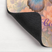 Dromerige Vlinder Bloemen Roos Kantoor Accessoire Muismat (Hoek)
