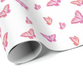 Dromerige Vlinder Cadeaupapier (Rol Hoek)
