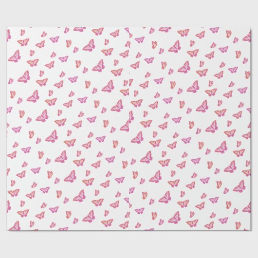 Dromerige Vlinder Cadeaupapier (Zoom)