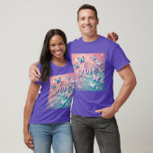 Dromerige vlinder liefde gloed t-shirt (Unisex)