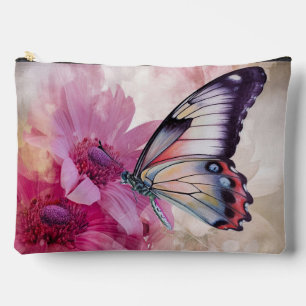 Dromerige vlinder met roze bloemen etui