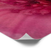 Dromerige vlinder met roze bloemen poster (Hoek)