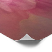 Dromerige vlinder met roze bloemen poster (Hoek)