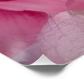 Dromerige vlinder op bloemendoek perfect poster (Hoek)