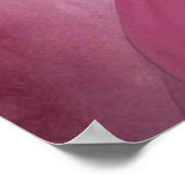 Dromerige vlinder op bloemendoek poster (Hoek)