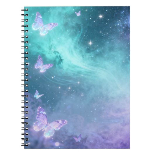 Dromerige Vlinder Spiraal Notebook Notitieboek (Voorkant)