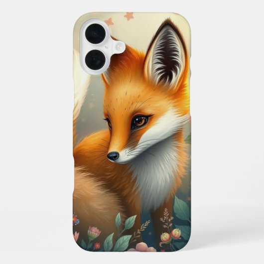 Dromerige Vos iPhone Hoesje (Achterkant)