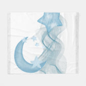Dromerige Waterverf Abstracte Fleece Deken (Voorkant (Horizontaal))