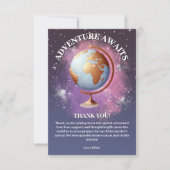 Dromerige Waterverf Adventure wacht op Baby shower Bedankkaart (Voorkant)