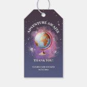 Dromerige Waterverf Adventure wacht op Baby shower Cadeaulabel (Voorkant)