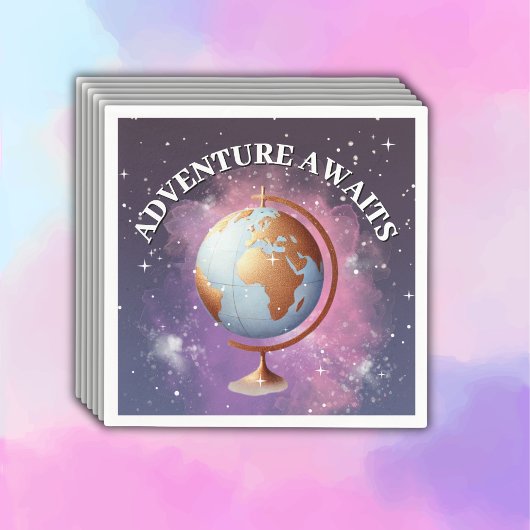 Dromerige Waterverf Adventure wacht op Baby shower Servet