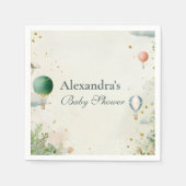 Dromerige Waterverf ballon Baby shower Servet (Voorkant)