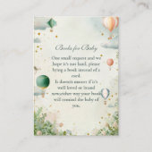 Dromerige Waterverf Ballonboeken voor Baby Informatiekaartje (Voorkant)